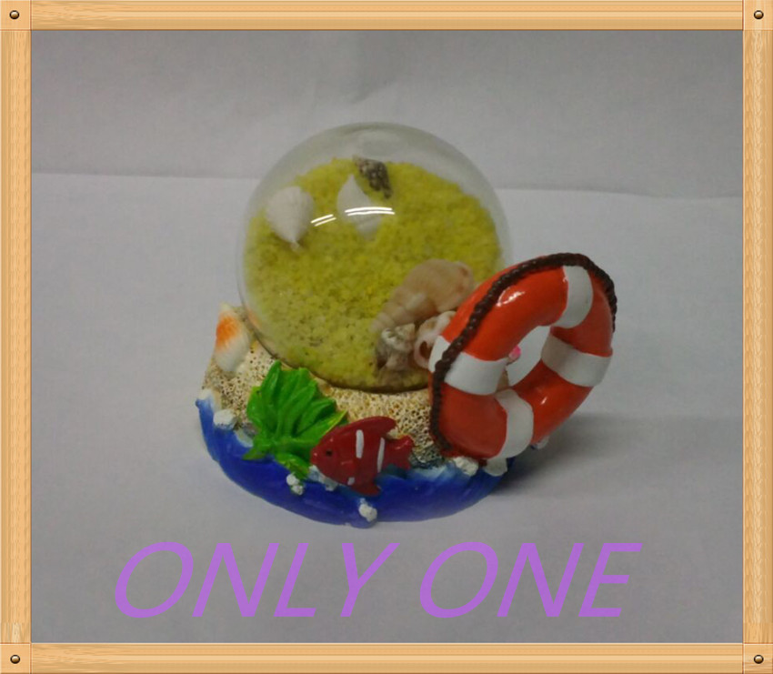 65MM Sand snow globe with life buoy